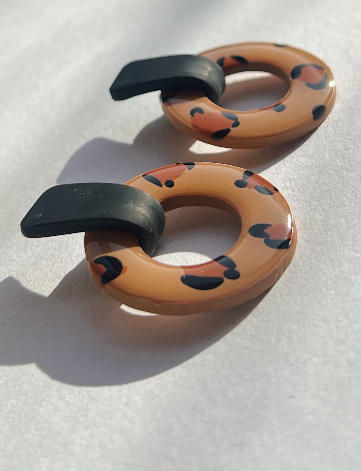 The Rad Earring in leopard