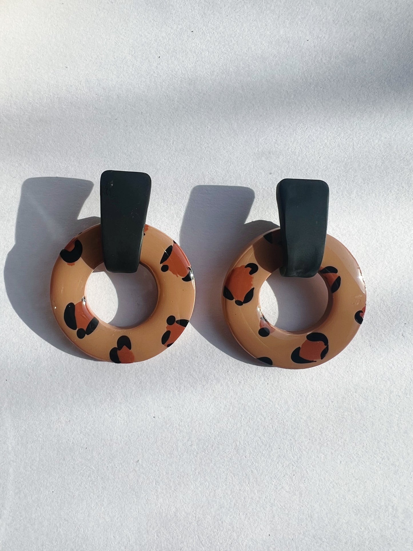 The Rad Earring in leopard