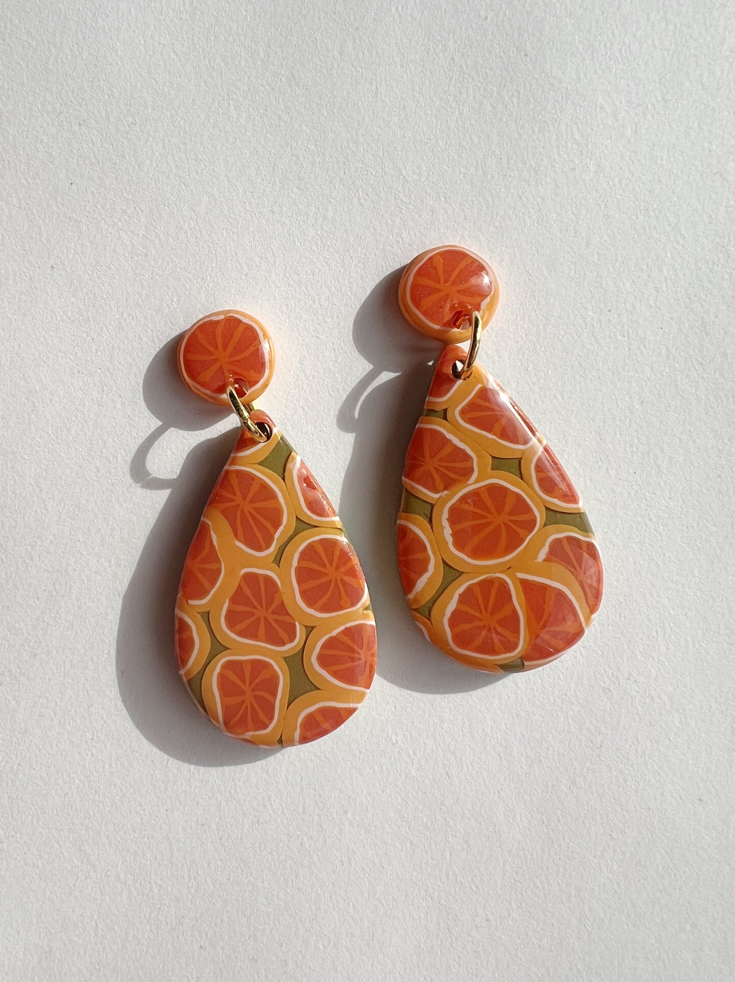 The Affinity Stud Earring in Orange juice